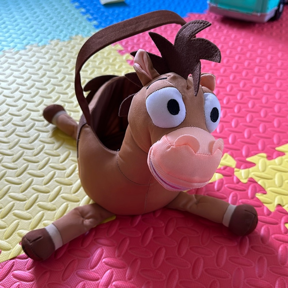 PIXAR TOY STORY BULLSEYE Horse Plush Kids Costume Accessory BUCKET